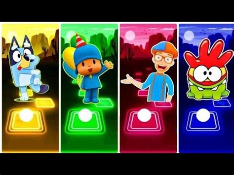 Pocoyo Blippi Bluey Bingo Om Nom Tileshop Edm Rush Gameplay