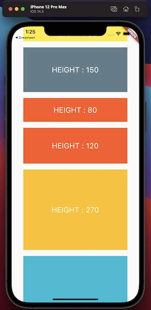 Dart Wrap Item Different Height In Vertical Pageview Flutter