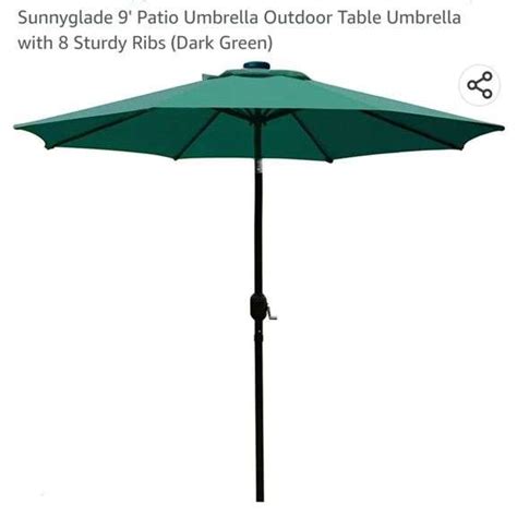 Sunnyglade Patio Umbrella Outdoor Table Umbrella With Sturdy Ribs