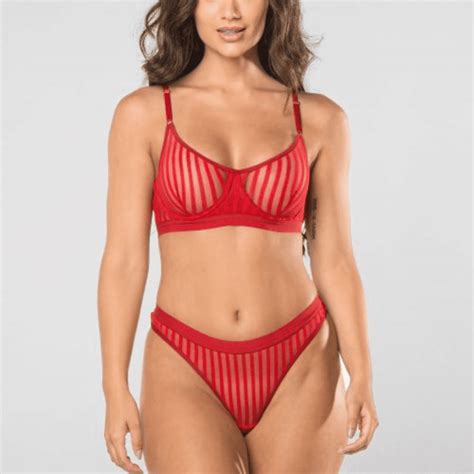 Conjunto De Lingerie Nix Vermelho Ohbae