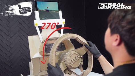 Amazing Audi R8 Gaming Steering Wheel From Cardboard YouTube