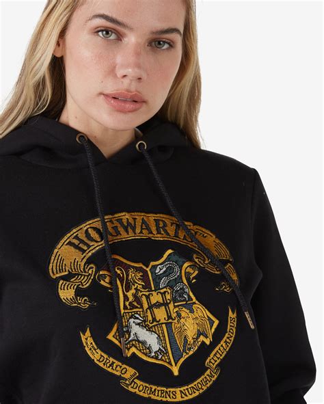 Blusa De Moletom Feminino Bras O Hogwarts Harry Potter Preto Warner