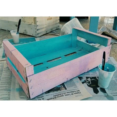 Caja Fruta Con Chalk Paint Casera Cajas Proyectos Casero