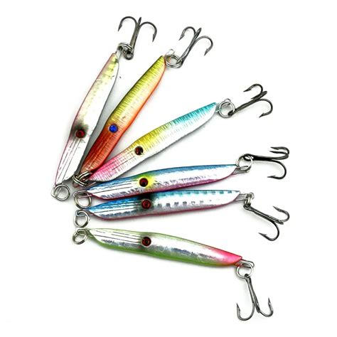 Pcs G Iron Plate Fishing Lure Lead Bait Hard Metal Jig Sea Fishing