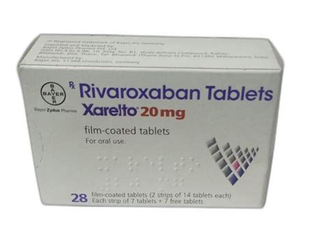 Xarelto 20 Mg Rivaroxaban Tablets At Rs 2030box Xarelto Tablets In