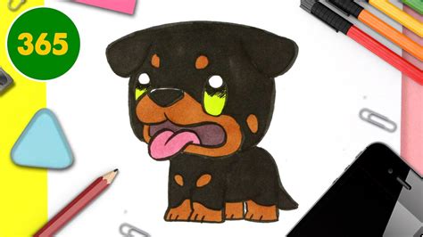 Comment Dessiner Un Chien Rottweiler Kawaii Comment Dessiner Un Chiot