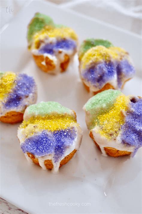 Easy Mini King Cake Recipe With Crescent Rolls • The Fresh Cooky