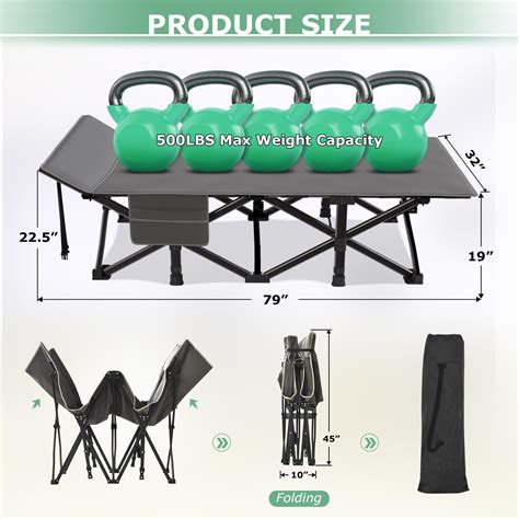 Suteck Camping Cot In Xxl Folding Camping Cot Heavy Duty Sleeping