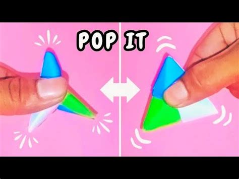 Easy Origami Pop It Fidget Antistress Funny Moving Paper Toys