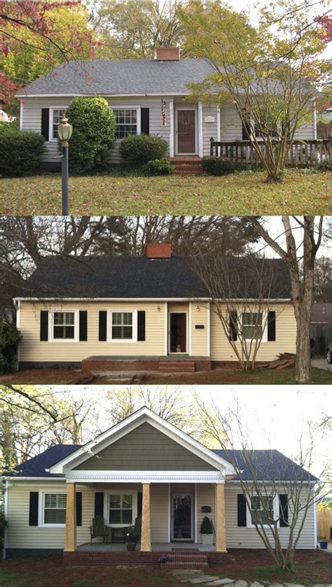 Before And After The Porch Addition Home Exterior Makeover Exterior Remodel House Exterior