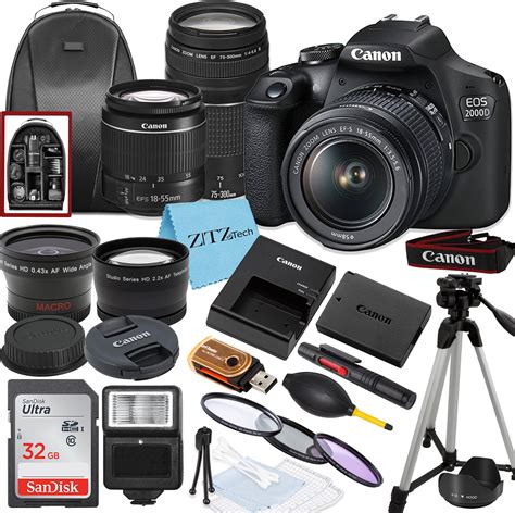 Amazon Canon EOS Rebel T7 DSLR Camera 2 Lens Kit With EF18 55mm