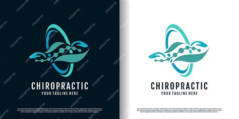 Premium Vector Chiropractic Logo Design Vector With Creative Unique Concept Premium Vector