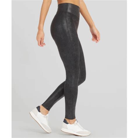 Spanx Faux Leather Snake Legging Matte Snake Annadiva