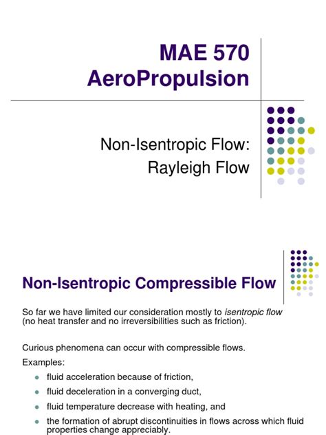 Compressible Flow Pdf Mach Number Fluid Mechanics