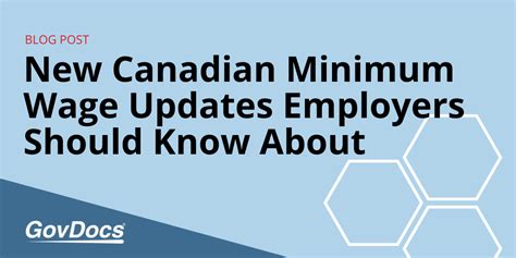 Canada Minimum Wage Rate Updates For Employers In 2024