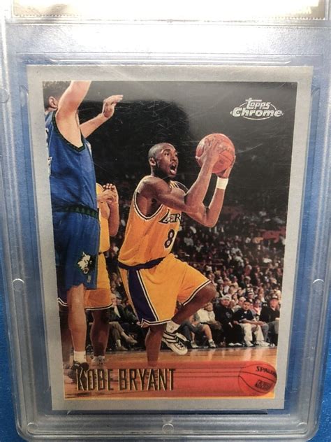 1996 97 KOBE BRYANT TOPPS CHROME ROOKIE RC RP REPRINT RP GMA 10 Graded