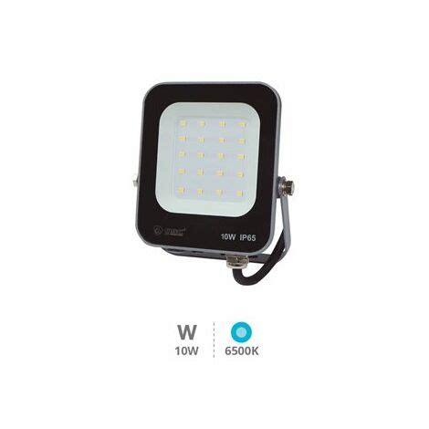 Proyector LED Serie Tandur 10W 6500K IP65 Negro