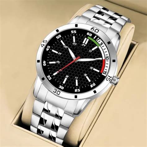 Buy ILOZ Unique New Black Luxury Men Watches Wrist New Styles Steel ...