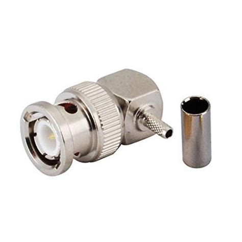 Factory Sales Rf Connector Bnc Male Right Angle Crimp Connector For