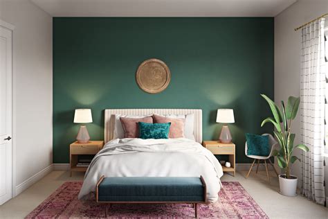 20 Dark Green Bedroom Accent Wall DECOOMO