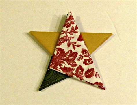 Tutorial Folded Fabric Star Ornaments Handmade Christmas Crafts