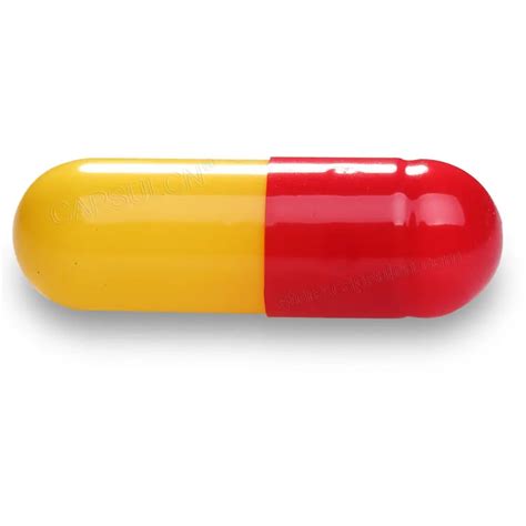 CapsulCN, Size 2# 5000 pcs/ Carton Red & yellow Empty Gelatin Capsule joined Capsules for ...