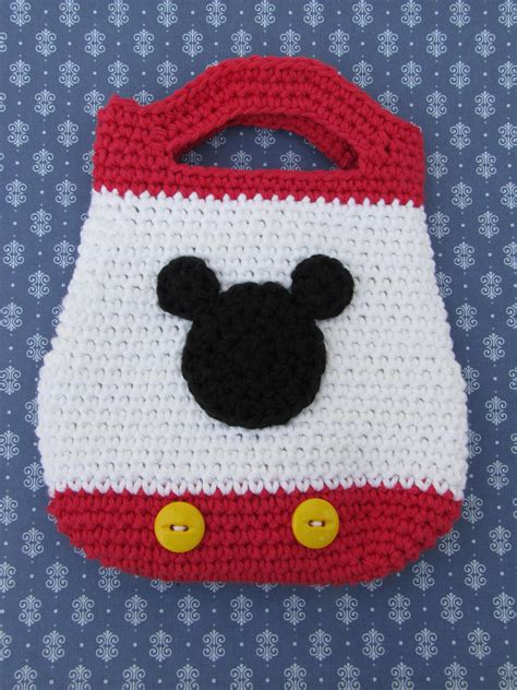 Mickey Mouse Crochet Tote Bag Purse Kids Purse Disney Disney