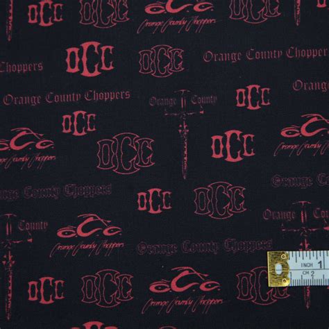 Orange County Choppers - Logo Black – Curtis Fabrics