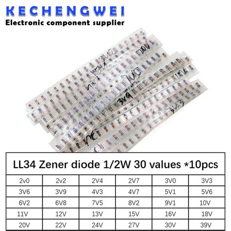 Ll Smd Zener Diode Package W V V Values Pcs Pcs