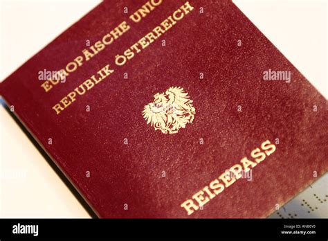 Austrian passport Stock Photo - Alamy