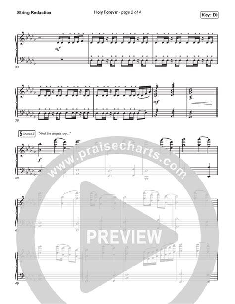 Holy Forever Choral Anthem SATB String Reduction Sheet Music PDF