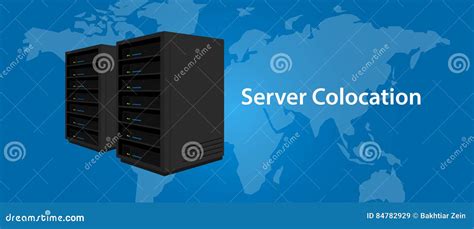 Colocation Server Web Hosting Services Infrasctructure Technology Stock