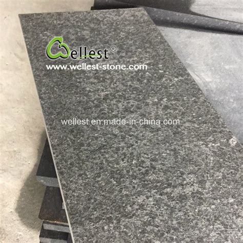 Chinese Pearl Black G Granite Flamed Paving Tiles China G Black