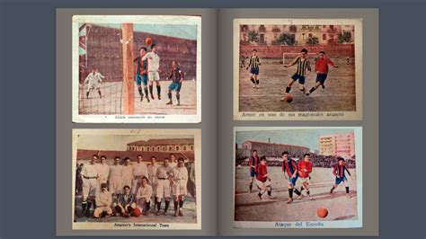 El álbum de cromos de fútbol más antiguo de España 1915 palabras de