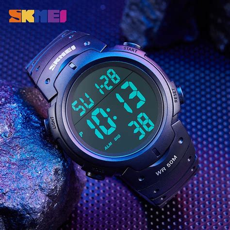 Skmei Men Sports Watches Chronos Countdown Men S Watch Waterproof Led