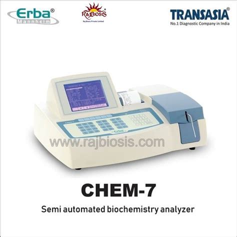 Erba Chem Semi Automatic Biochemistry Analyzer Manufacturer