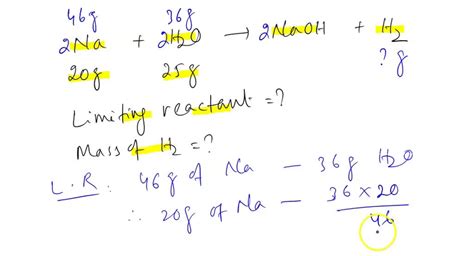 Solved Determine The Limiting Reactant And The Mass In Grams Of