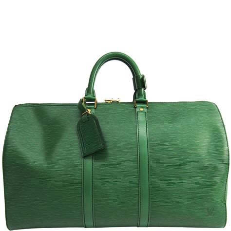 Louis Vuitton Green Epi Leather Keepall 45 Bag Louis Vuitton Tlc