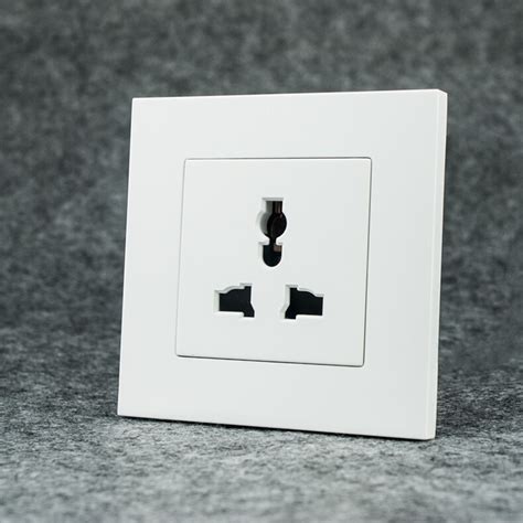 Interrupteur Eu Usb Socket Panneau Mural En Plastique Blanc Avec