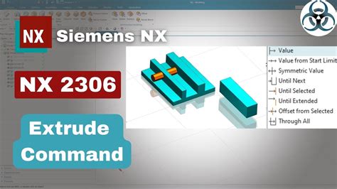 Siemens Nx Extrude Command Nx Tutorials Youtube