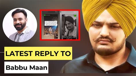 Sidhu Moose Wala Indirect Reply To Babbu Maan And His Fans Youtube