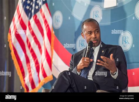 Us Housing And Urban Development Secretary Ben Carson Speaks During