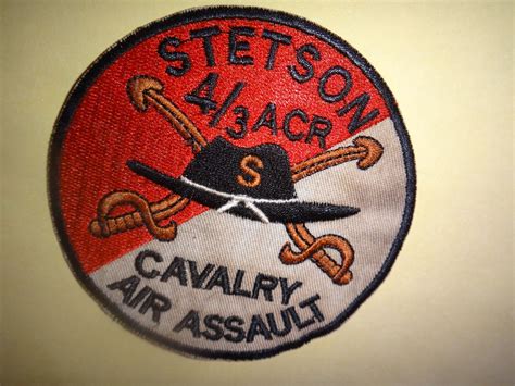 Us Army Patch 4th Squadron 3rd Armored Cavalry Rgt Stetson Cavalry Air