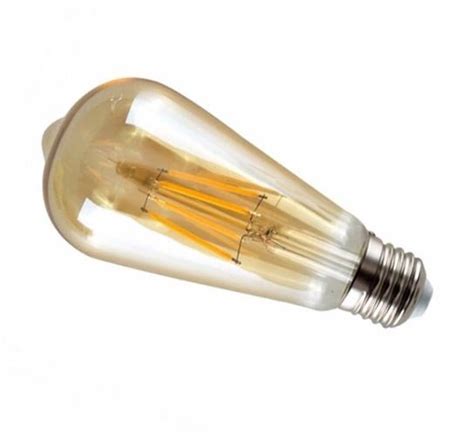 Minisun 4w ES LED Filament Pear Shaped Dimmable Amber Bulb 2700K