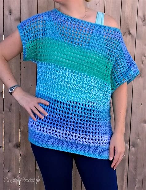 Off The Shoulder Crochet Top Free Pattern By Croyden Crochet