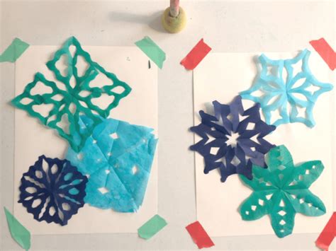 How To Make Tissue Paper Snowflakes