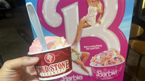 Official Barbie Movie Icecream At Cold Stone Creamery YouTube