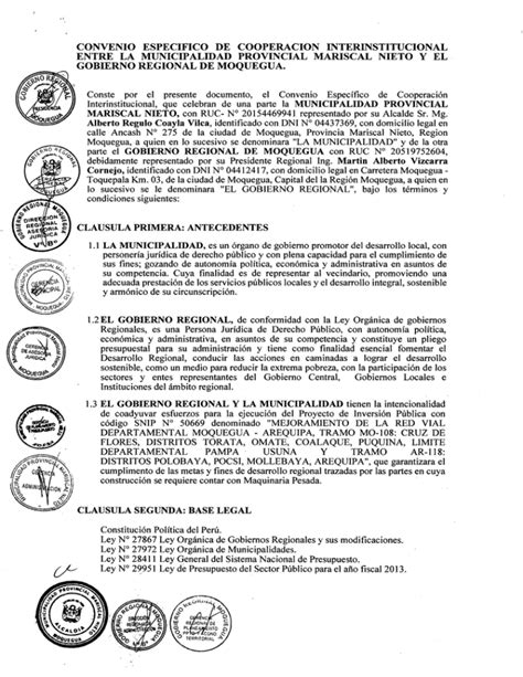 Convenio Especifico De Cooperacion Interinstitucional Entre La