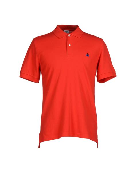 Lyst Brooks Brothers Polo Shirt In Red For Men