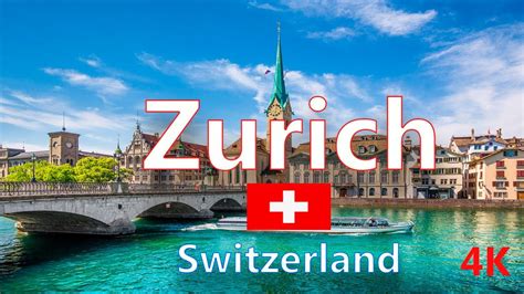 Zurich Switzerland🇨🇭 4k The Beautiful And Largest City Of Switzerland 🇨🇭 Summer Walking